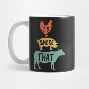 BBQ Lovers I'd Smoke That - Funny Grilling Party Say Mug